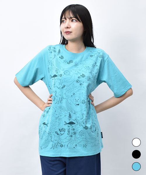 【Tシャツ】 シーフレンズ プリント Tシャツ
