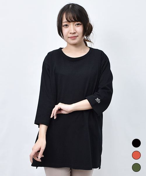 【Tシャツ】 スカラップ刺繍 シンプル Tシャツ