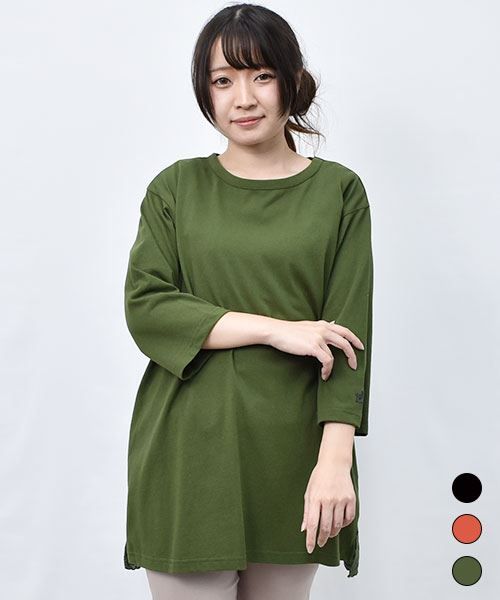 【Tシャツ】 スカラップ刺繍 シンプル Tシャツ