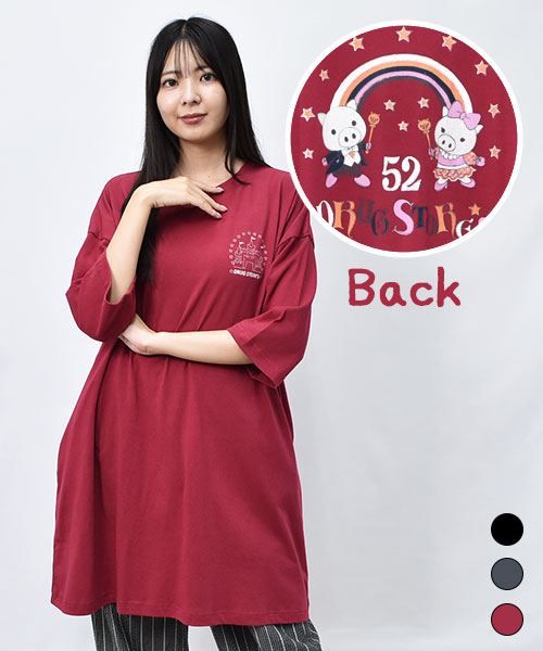 【ワンピース】 ステージスタンディ バックプリント カット ワンピース