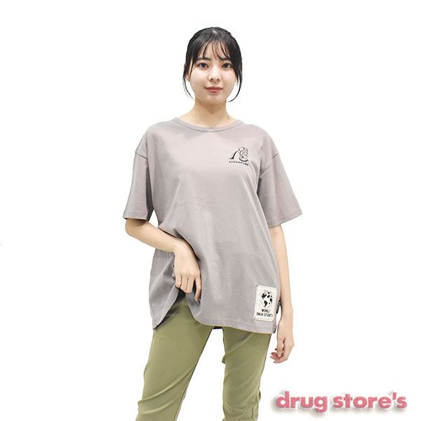 drug store's 20/-OE天竺 マーライオンプリントBIG Tシャツ