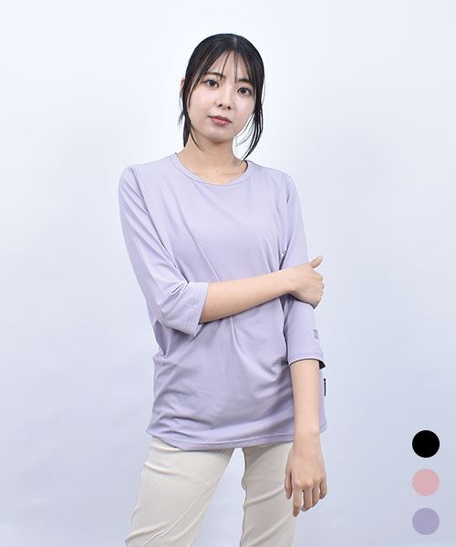 drug store's プリント 7分袖 インナーT