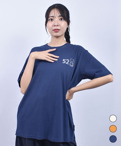 drug store's 20/-OE天竺 バック52プリント 定番セットインT