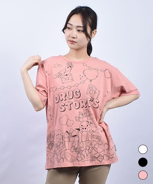 drug store's 20/-OE天竺 プレゼントプリント BIGT