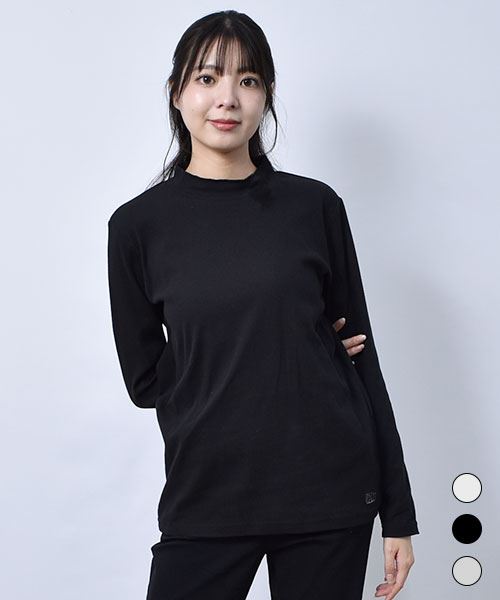 drug store's リブ ハイネック インナーT