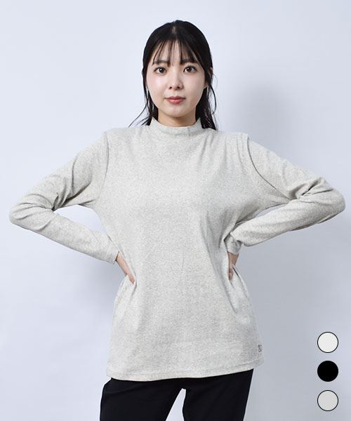 drug store's リブ ハイネック インナーT