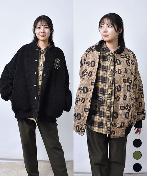 【ブルゾン】 リバーシブル　BIG ボアブルゾン