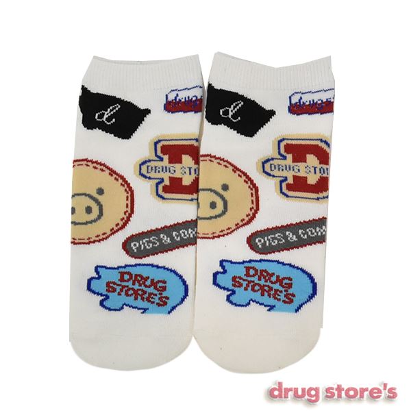 drug store's 【アンクルソックス】 3Pセット買いでお得☆オリジナルソックス