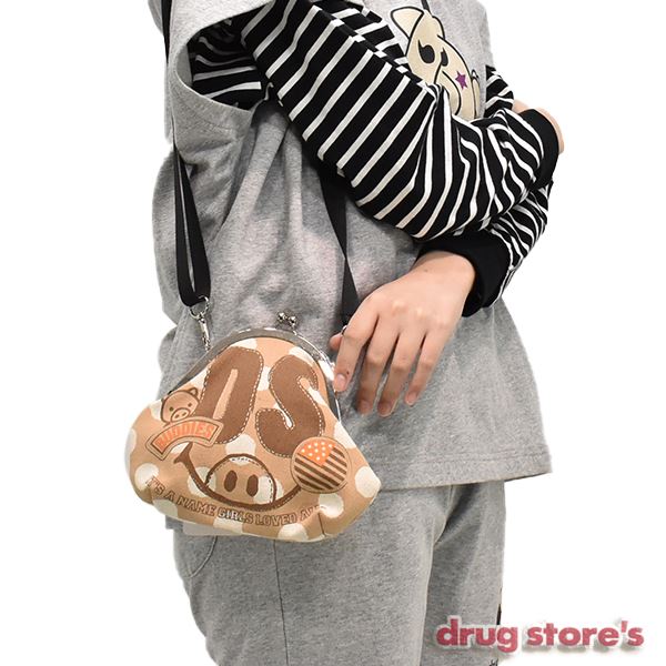 drug store's がま口水玉DSプリント