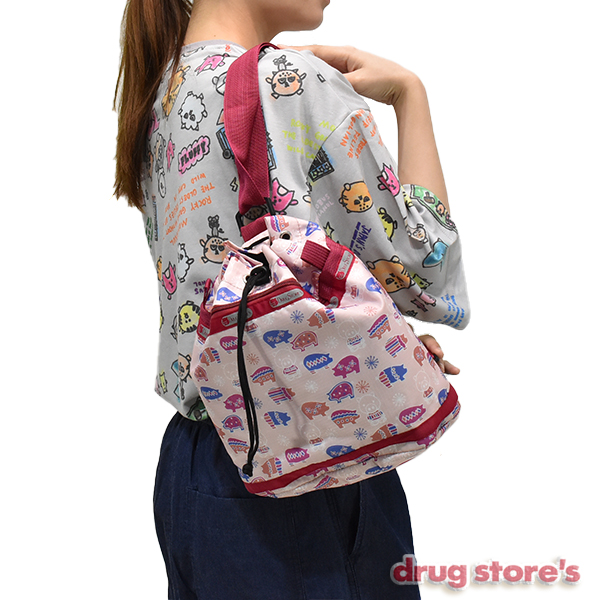 drug store's 巾着型 3WAY プリントBAG