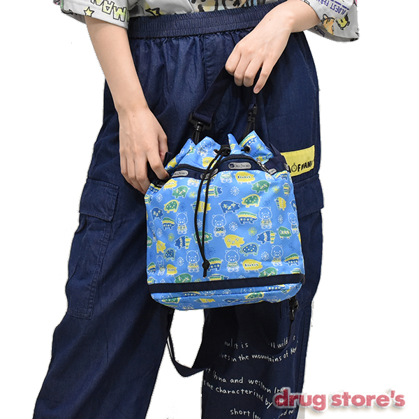 drug store's 巾着型 3WAY プリントBAG
