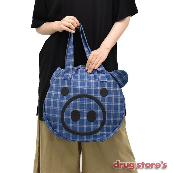 drug store's チェックSTANDY顔バッグ 大