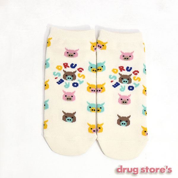 drug store's 【アンクルソックス】 3Pセット買いでお得☆オリジナルソックス