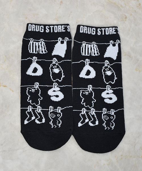 drug store's 【アンクルソックス】 3Pセット買いでお得☆オリジナルソックス