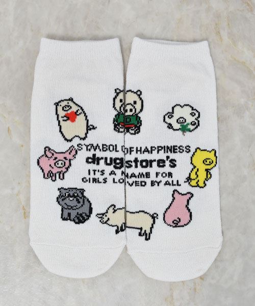 drug store's 【アンクルソックス】 3Pセット買いでお得☆オリジナルソックス