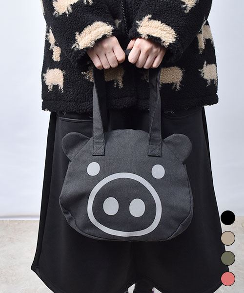 【トートバッグ】 スタンディ 顔バッグ 小