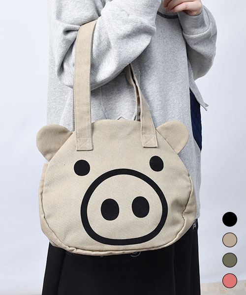 【トートバッグ】 スタンディ 顔バッグ 小