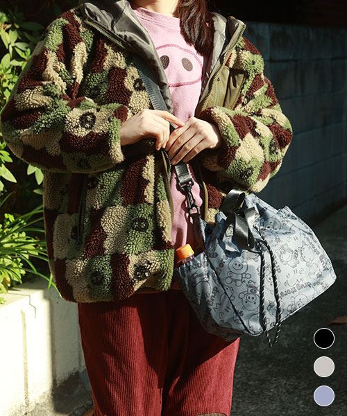 【ショルダーバッグ】 ナイロン 巾着 ショルダー