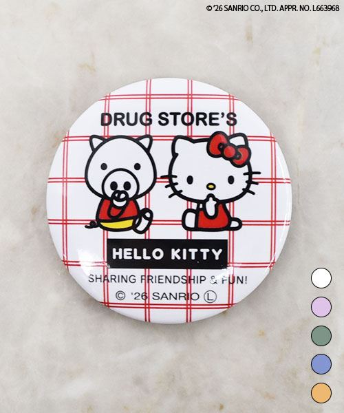【ハローキティ × スタンディ】 缶バッジ