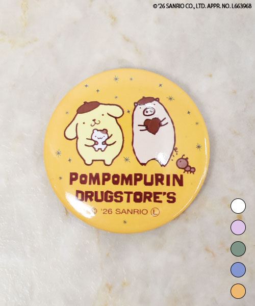 【ポムポムプリン × スタンディ】 缶バッジ