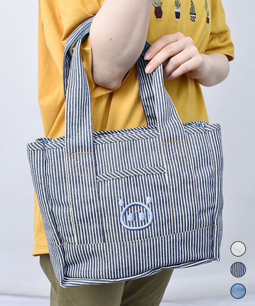 【トートバッグ】 ブタ顔 ミニ トートバッグ