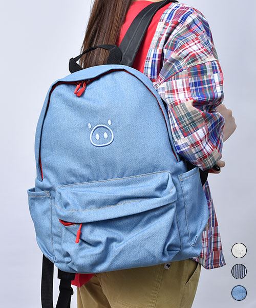 【リュック】 ブタ顔 リュックサック