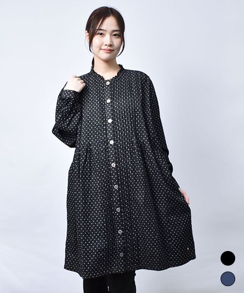 【ワンピース】 デニム シャツ ワンピース