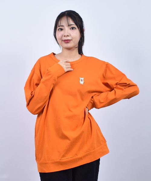 D.S.CLUB 天竺 ブタ刺繍 ロンT