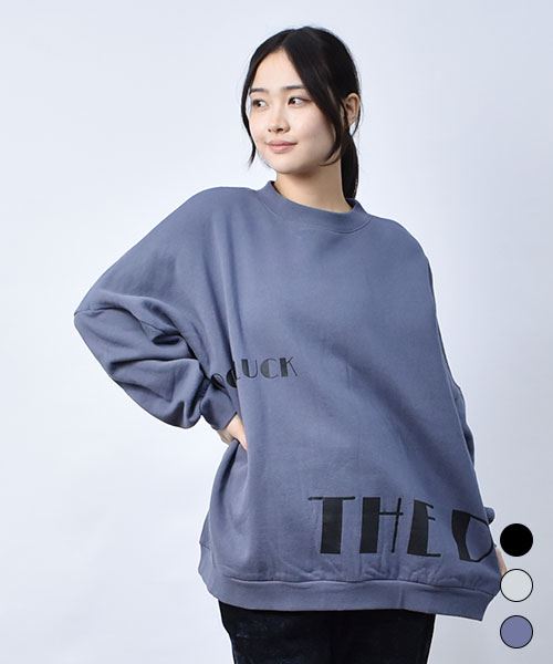 ロゴプリント トレーナー