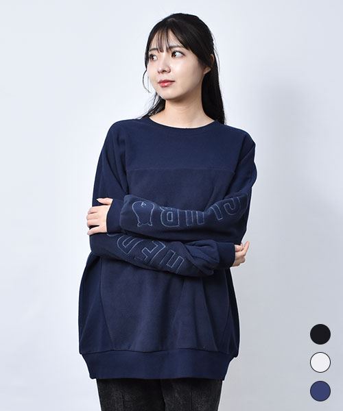 【スウェット トレーナー】 フリース ドッキング ロゴ トレーナー