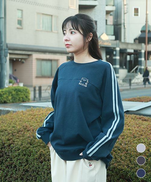 【スウェット トレーナー】 サイドライン トレーナー