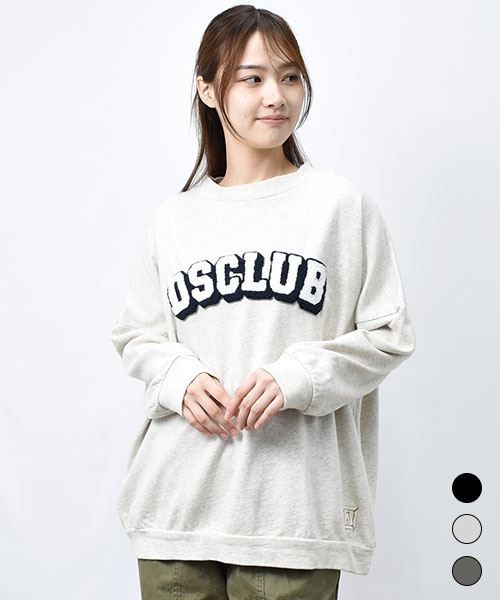 【トレーナー】 サガラ刺繍 ロゴ ハイネック トレーナー