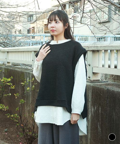 【ベスト】 ニットソー ベスト