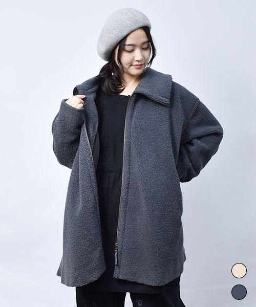 プードルボア ハーフコート