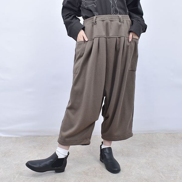 fu-ai 32/10ヘリンボーン 裏毛裏起毛  2タック サルエルパンツ